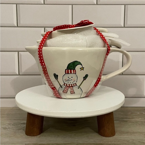 Rae Dunn 🇺🇸 SNOWMAN measuring cups - Picture 3 of 9